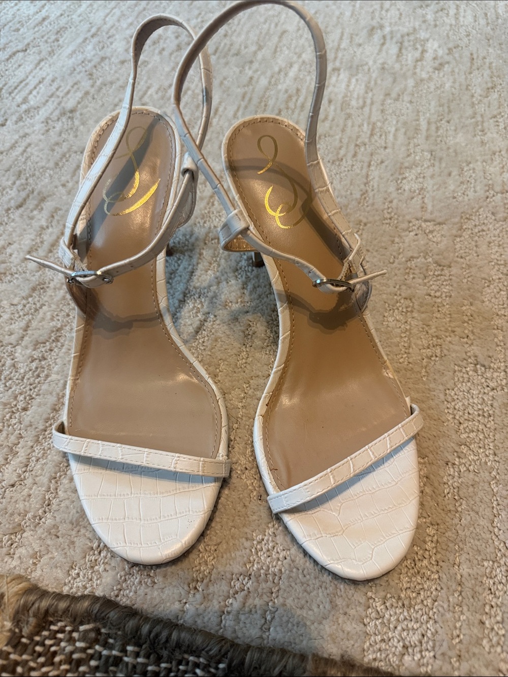 Sam Edelman Neutral Beige Women's Open-Toe Sandals